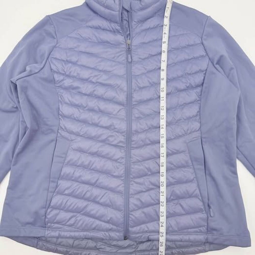 Womens Size XXL 32 Degrees Mixed Media Puffer Jacket gray